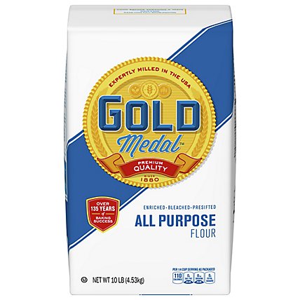 Gold Medal Enriched Bleached Presifted All Purpose Flour - 10 Lb - Image 1