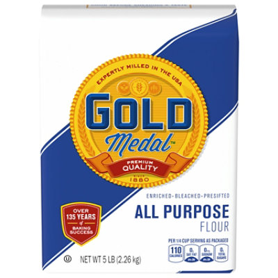 Gold Medal Bleached Enriched Presifted All Purpose Flour - 5 Lb - Image 1