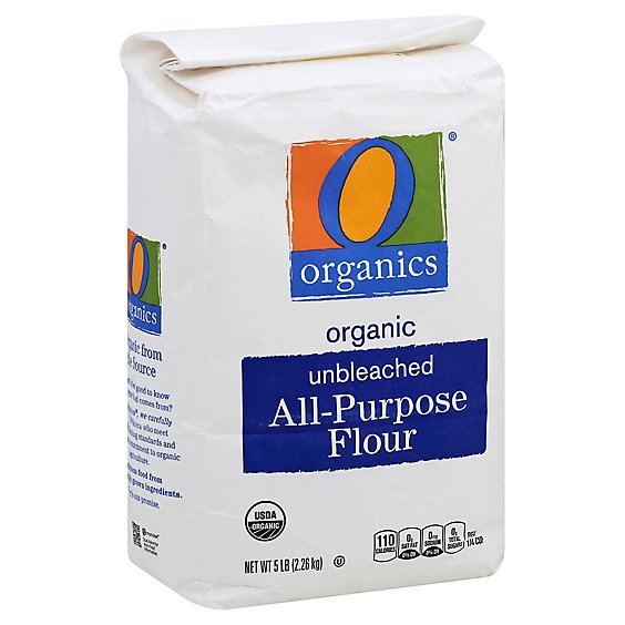 O Organics Organic Flour All Purpose Unbleached - 5 Lb