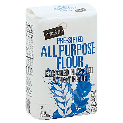 Signature SELECT Flour All Purpose Pre-Sifted Enriched Bleached - 5 Lb - Image 1