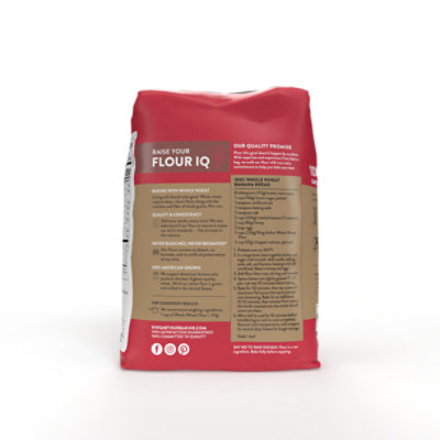 King Arthur Non-GMO Project Verified Certified Kosher 100% Whole Grain Whole Wheat Flour - 5 Lb - Image 8