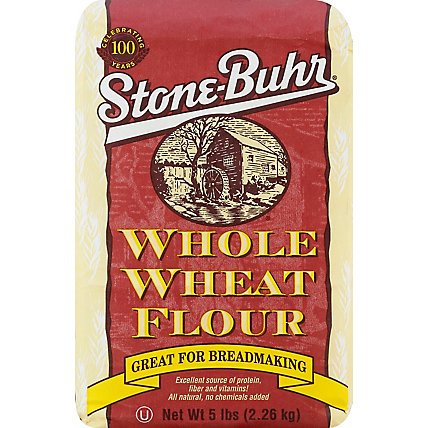 Stone-Buhr Flour Whole Wheat - 5 Lb - Image 2