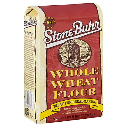 Stone-Buhr Flour Whole Wheat - 5 Lb - Image 1