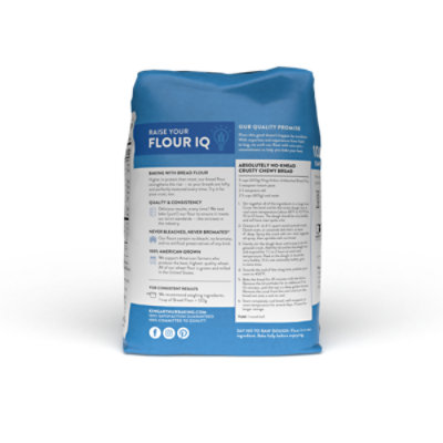 King Arthur Non-GMO Project Verified Certified Kosher No Preservatives Unbleached Bread Flour - 5 Lb - Image 2