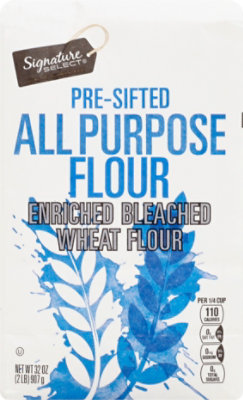 Signature SELECT Flour All Purpose Pre-Sifted Enriched Bleached - 32 Oz - Image 2