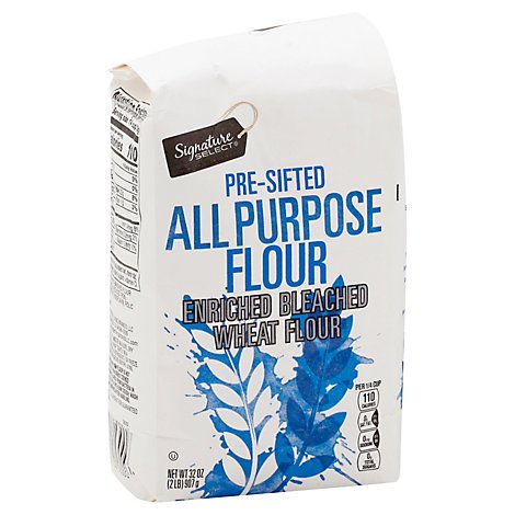 Signature SELECT Flour All Purpose Pre-Sifted Enriched Bleached - 32 Oz