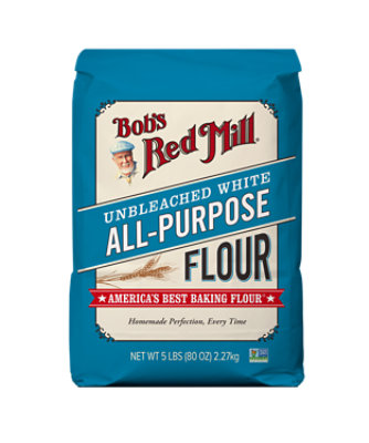 Bob's Red Mill All Purpose Unbleached White Flour - 5 Lb