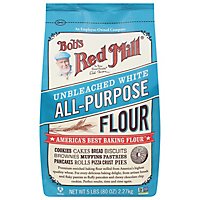 Bob's Red Mill All Purpose Unbleached White Flour - 5 Lb - Image 1