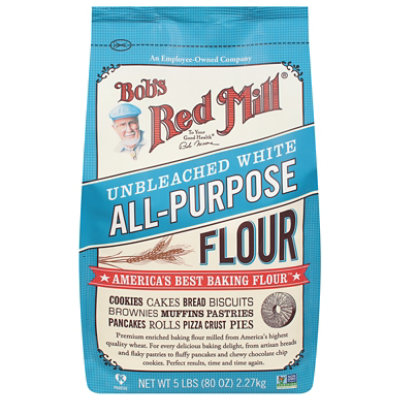 Bob's Red Mill All Purpose Unbleached White Flour - 5 Lb
