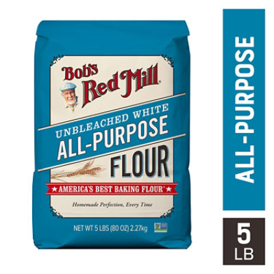 Bob's Red Mill All Purpose Unbleached White Flour - 5 Lb - Image 2