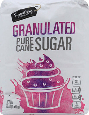 Signature SELECT Granulated Fine Sugar - 10 Lb - Image 2