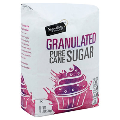 Signature SELECT Granulated Fine Sugar - 10 Lb - Image 1