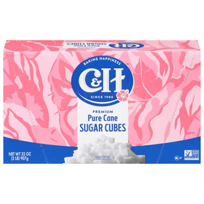 C&H Premium Pure Cane Sugar Cubes 252 Count - 2 Lb - Image 1