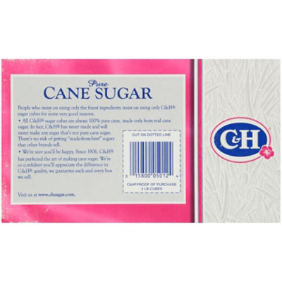 C&H Premium Pure Cane Sugar Cubes 252 Count - 2 Lb - Image 2