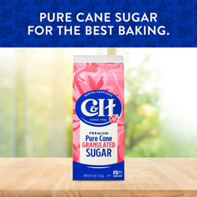 C&H Premium Pure Cane Granulated Sugar Carton - 4 Lb - Image 2