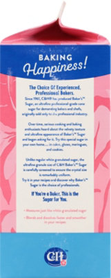 C&H Pure Cane Ultrafine Granulated Baker's Sugar Carton - 4 Lb - Image 4