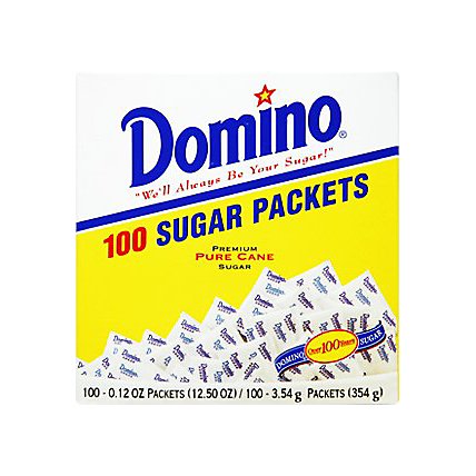Domino Sugar Pure Cane Granulated Extra Fine Packets - 100-0.12 Oz - Image 2