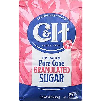 C&H Premium Pure Cane Granulated Sugar - 10 Lb - haggen C&H Premium Pure Cane Granulated Sugar - 10 Lb - haggen