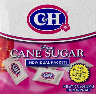  C&H Sugar Granulated Packets - 100 Count 