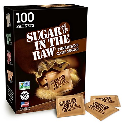 Sugar In The Raw Sugar 100% Natural Turbinado Cane Sugar Packets - 100 Count - Image 2