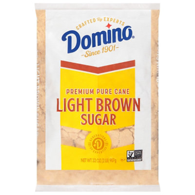 Domino Premium Pure Cane Light Brown Sugar - 2 Lb - Image 1