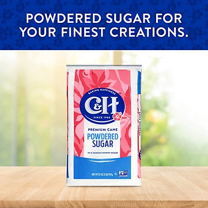C&H Premium Cane Powdered Sugar - 2 LB - Image 2