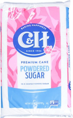 C&H Premium Cane Powdered Sugar - 2 LB - Image 1