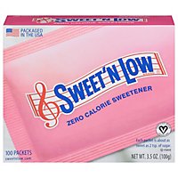 Sweet N Low Sweetener Packets Zero Calorie - 100 Count - Image 1