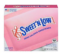 Sweet N Low Sweetener Packets Zero Calorie - 100 Count