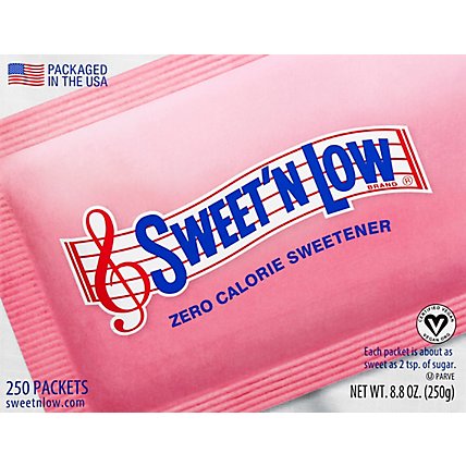 Sweet N Low Sweetener Packets Zero Calorie - 250 Count - Image 2