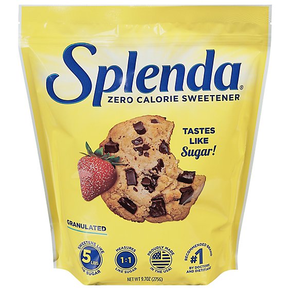 Splenda Sweetener No Calories Taste Like Sugar Granulated - 9.7 Oz