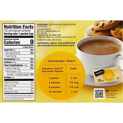 Signature SELECT Sweetener Sucralose Packets - 100 Count - Image 3
