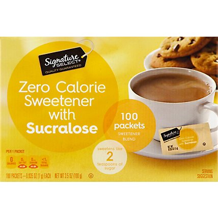 Signature SELECT Sweetener Sucralose Packets - 100 Count - Image 2