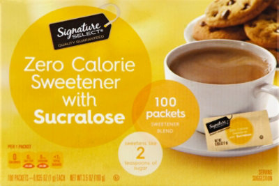 Signature SELECT Sucralose Sweetener Packets - 100 Count - Image 2