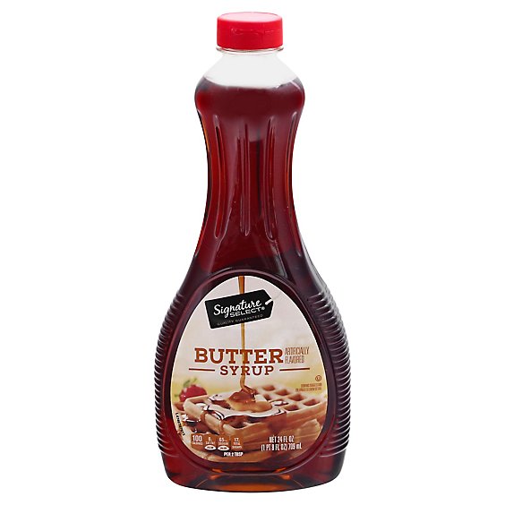 Signature SELECT Syrup Butter Flavored - 24 Fl. Oz.