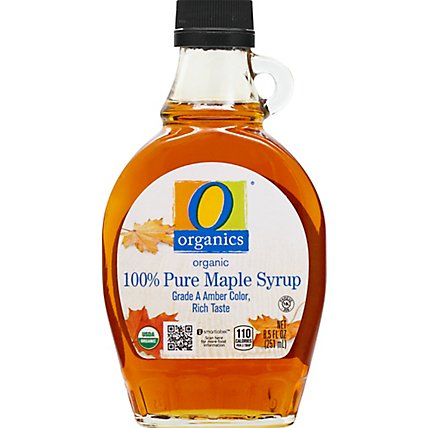 O Organics Organic Syrup 100% Pure Maple - 8.5 Fl. Oz. - Image 2