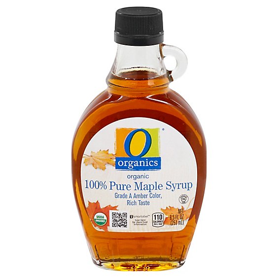 O Organics Organic Syrup 100% Pure Maple - 8.5 Fl. Oz.