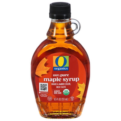 O Organics Organic Syrup 100% Pure Maple - 8.5 Fl. Oz.