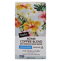 Signature SELECT Coffee Ground Medium Roasted Kona Blend - 12 Oz - Image 3