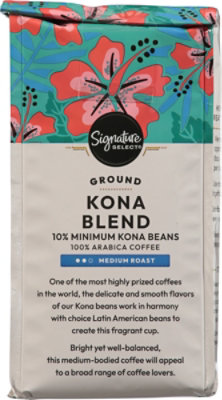 Signature SELECT Coffee Ground Medium Roasted Kona Blend - 12 Oz - Image 4