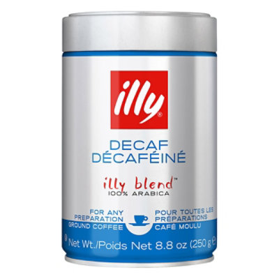 illy Coffee Illy Blend Arabica Ground Medium Roast Decaf - 8.8 Oz