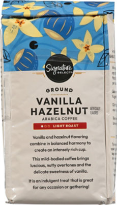 Signature SELECT Coffee Ground Light Roast Vanilla Hazelnut - 12 Oz - Image 4