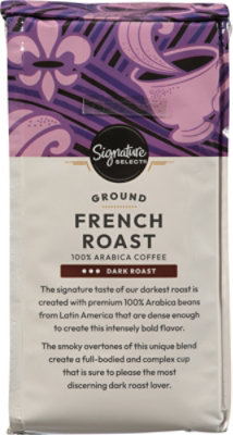 Signature SELECT Coffee Ground Dark Roast French Roast - 10 Oz - Image 4