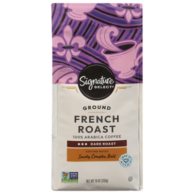 Signature SELECT Coffee Ground Dark Roast French Roast - 10 Oz - Image 1