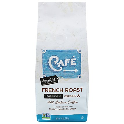 Signature SELECT Coffee Ground Dark Roast French Roast - 10 Oz - Image 1