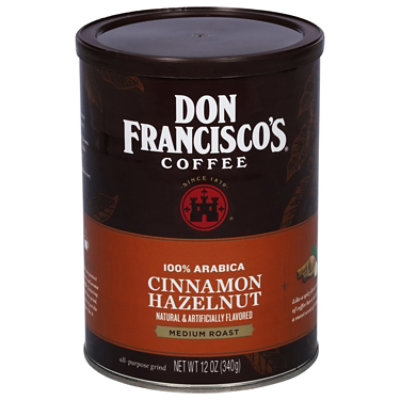 Don Franciscos Coffee All Purpose Grind Medium Roast Cinnamon Hazelnut - 12 Oz - Image 3