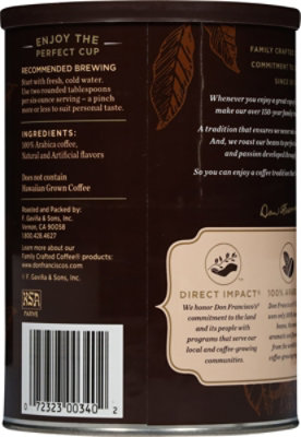 Don Franciscos Coffee All Purpose Grind Medium Roast Hawaiian Hazelnut - 12 Oz - Image 4