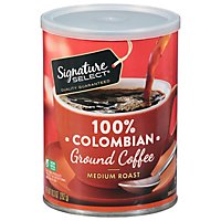 Signature SELECT Coffee Ground Medium Roast Colombian - 10.3 Oz - Image 1
