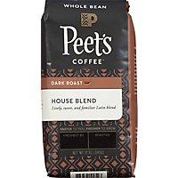 Peet's Coffee House Blend Dark Roast Whole Bean Coffee Bag - 12 Oz - Image 2