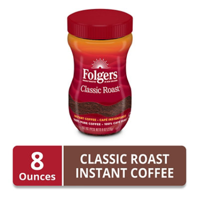 Folgers Coffee Instant Classic Roast - 8 Oz - Image 2